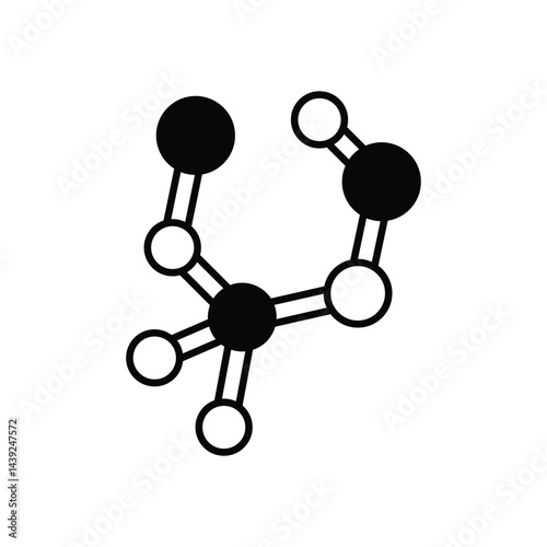 Molecule icon vector stock illustration