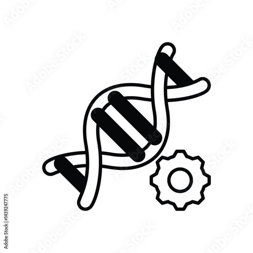 Genetic Engineering icon vector stock illustration