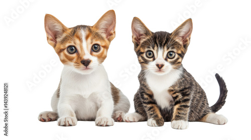 adorable cute kittens sitting together.