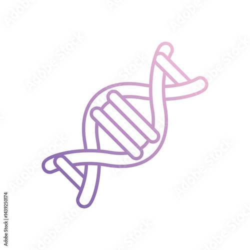 DNA Helix icon vector stock illustration
