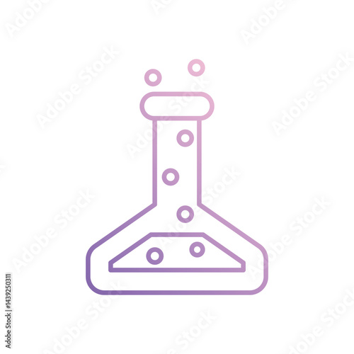 Flask icon vector stock illustration