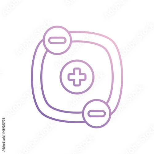 Proton icon vector stock illustration