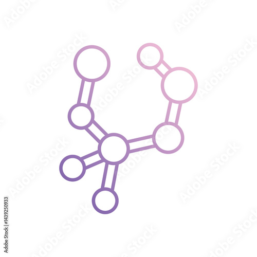Molecule icon vector stock illustration