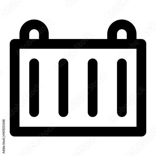 cargo shipment line icon.