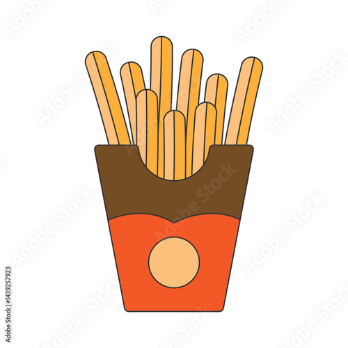 potato sticks vector icon