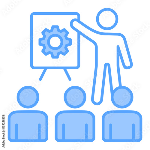 Coaching Blue Icon