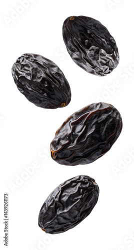Wallpaper Mural Falling raisin isolated on transparent background Torontodigital.ca