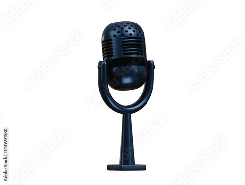 microphone icon 3d illustration render