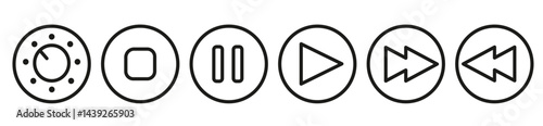 audio video button icon illustration