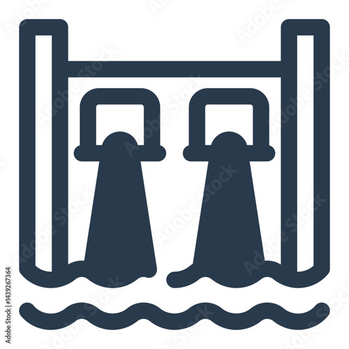 Hydropower Plant with Water Turbines