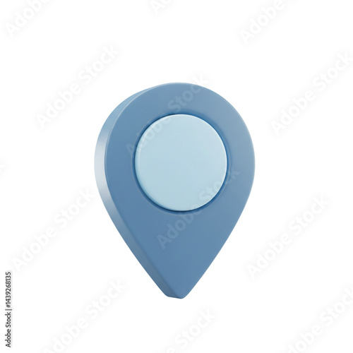 Free Download Light Blue Location Pin Map Marker Navigation Point of Interest - GFXLoad