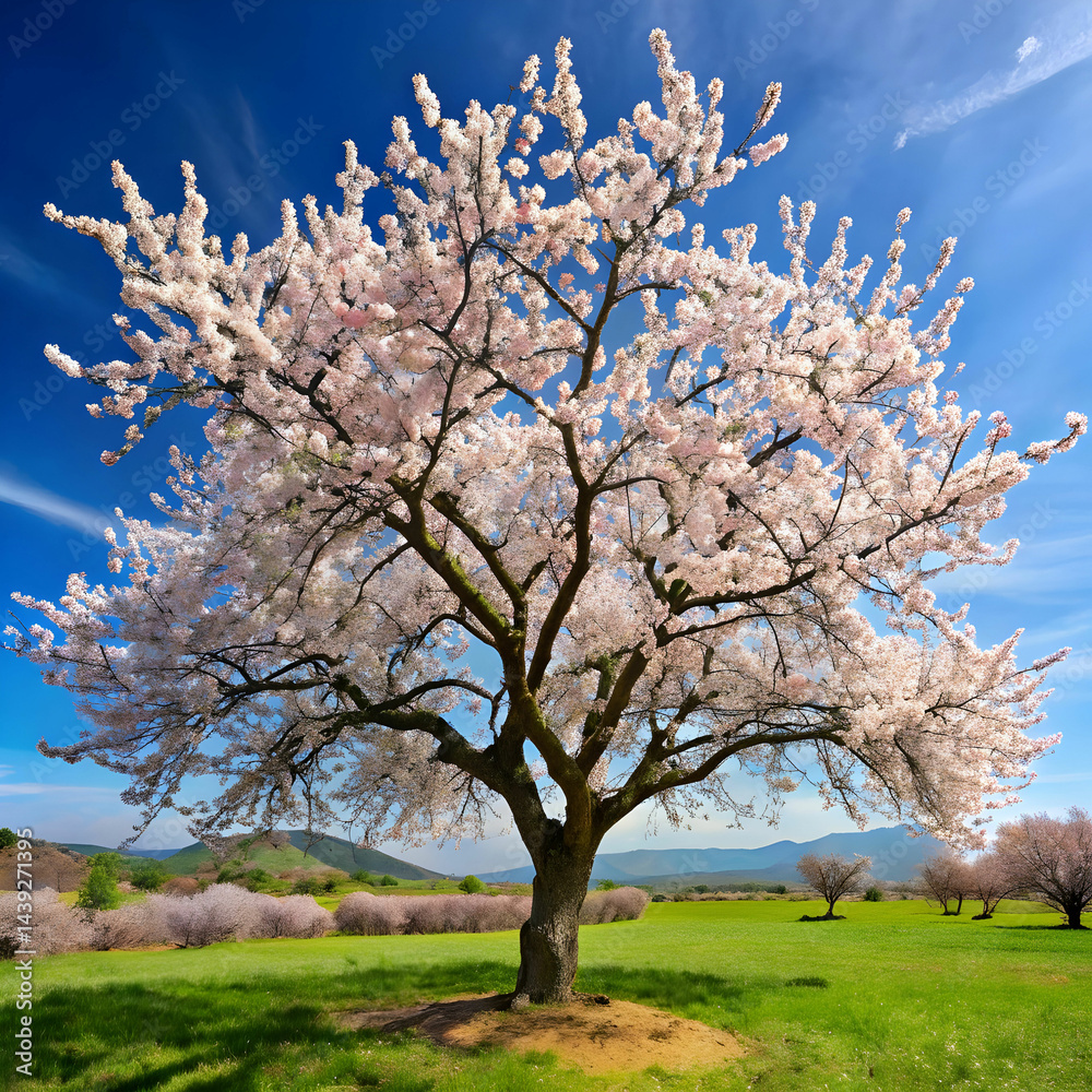 Fototapeta premium almond tree blossom
