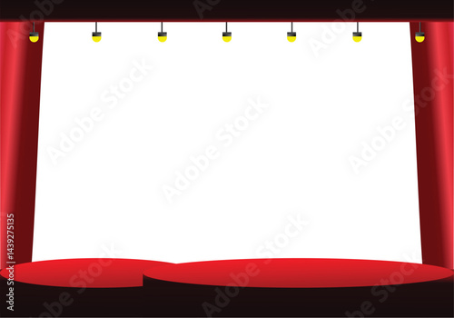 Red display background