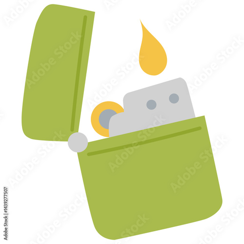 vector illustration of a lighter