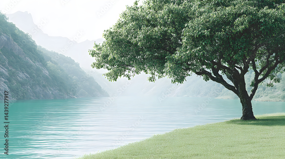 Ultra-realistic 4K photograph of a lush green lawn with dew drops on the leaves.