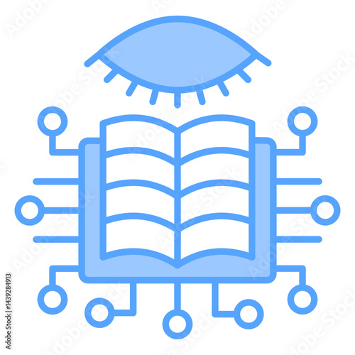 Unsupervised Learning Blue Icon