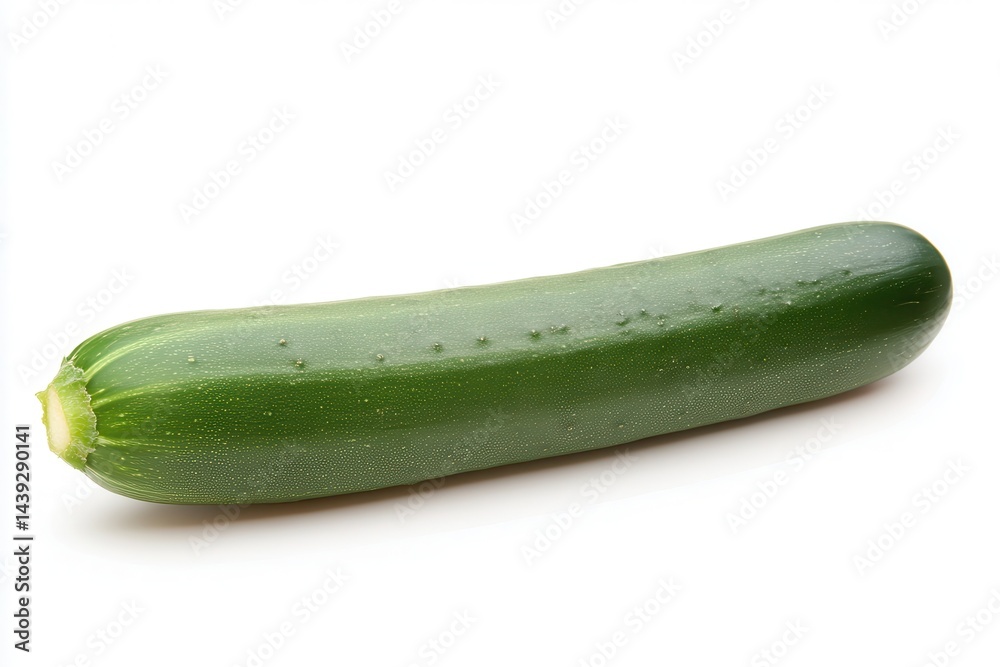 Fresh green zucchini on a white background, ideal for healthy cooking and recipes Fresh green zucchini on a white background, ideal for healthy cooking and recipes