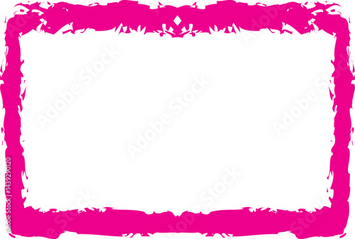 pink frame for your text. beautiful frame of pink autumn shapes with place for text