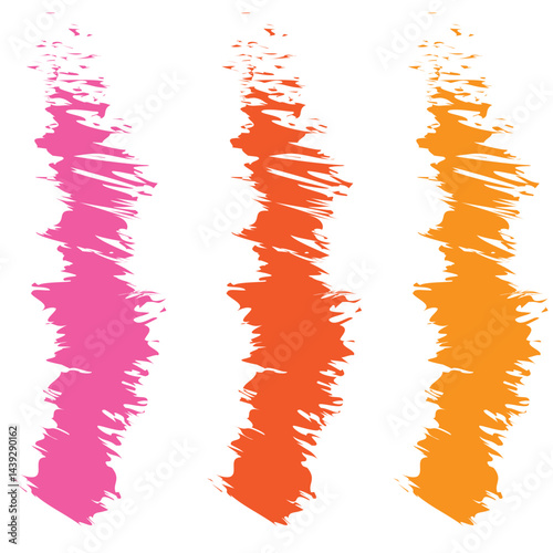 Abstract crayon on white background. Blue, orange, green and red crayon scribble texture. vector illustration of an abstract background with splashes