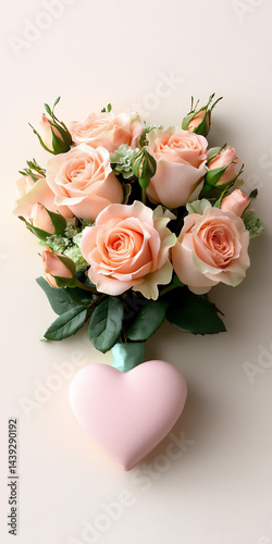 minimal bouquet heart note 10