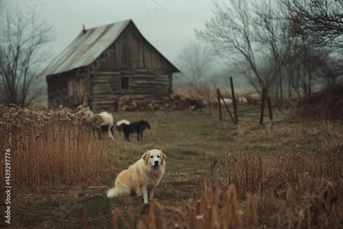 farm Anatolian Shepherd Dog on loyal
