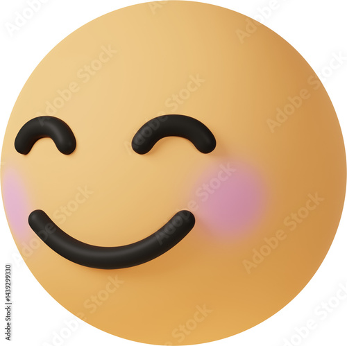 three quarter view of smiling face with smiling eyes