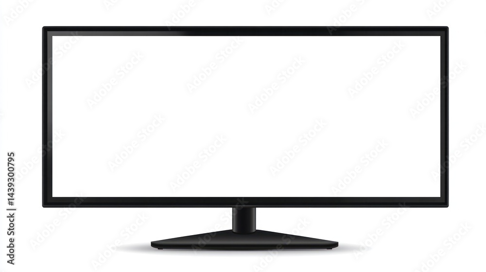 Flat-screen monitor mockup Flat-screen monitor mockup
