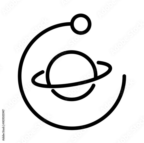 universe system vector icon