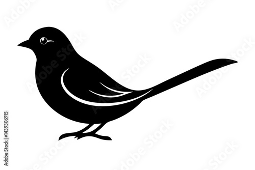 Elegant black bird silhouette simple design for logo icon or symbol, bird, silhouette, black, vector, animal, isolated, nature, graphic, design, icon, symbol, illustration, avian, wildlife, outline