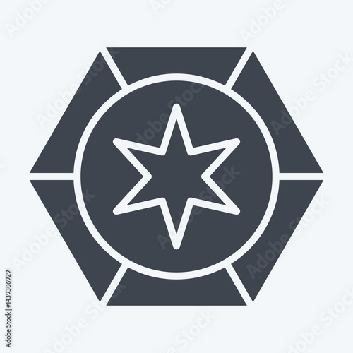 Icon Astrology. related to Astrology symbol. glyph style. design editable
