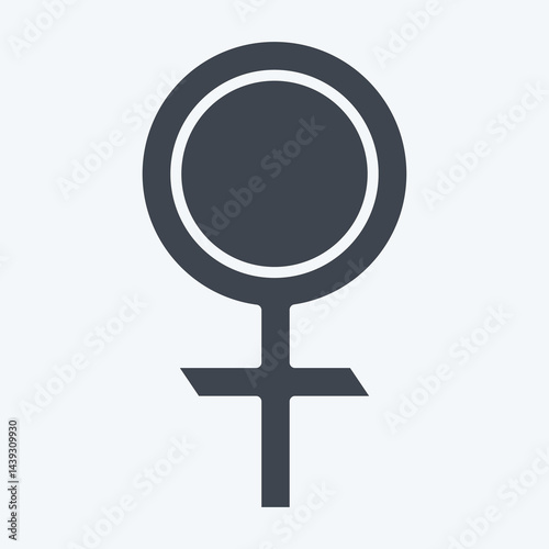 Icon Venus Astrology. related to Astrology symbol. glyph style. design editable