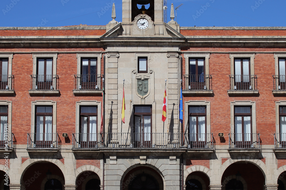 town hall in zamora in spain