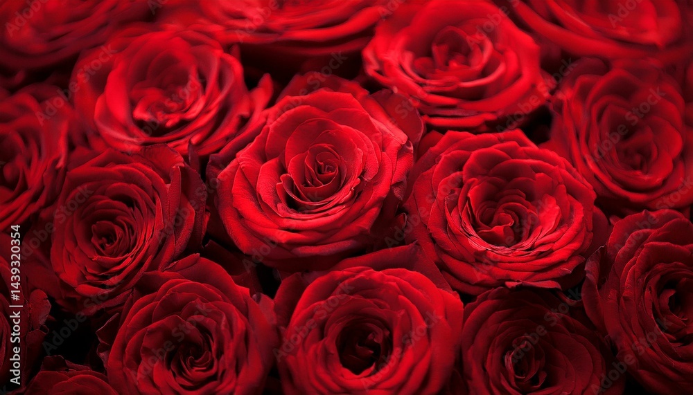Naklejka premium 美しい赤い薔薇
