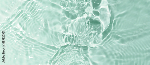 Fototapeta Naklejka Na Ścianę i Meble -  a clear, transparent water-flowing space