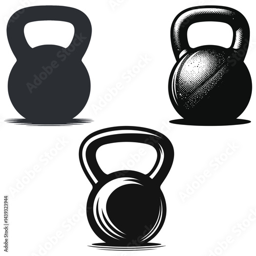 dumbbell on white background
