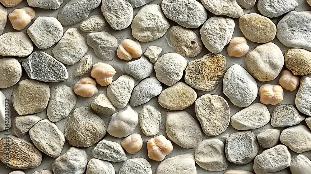 Natural Pebble Stone Wall: A Versatile Background for Textures and Landscapes Natural Pebble Stone Wall: A Versatile Background for Textures and Landscapes