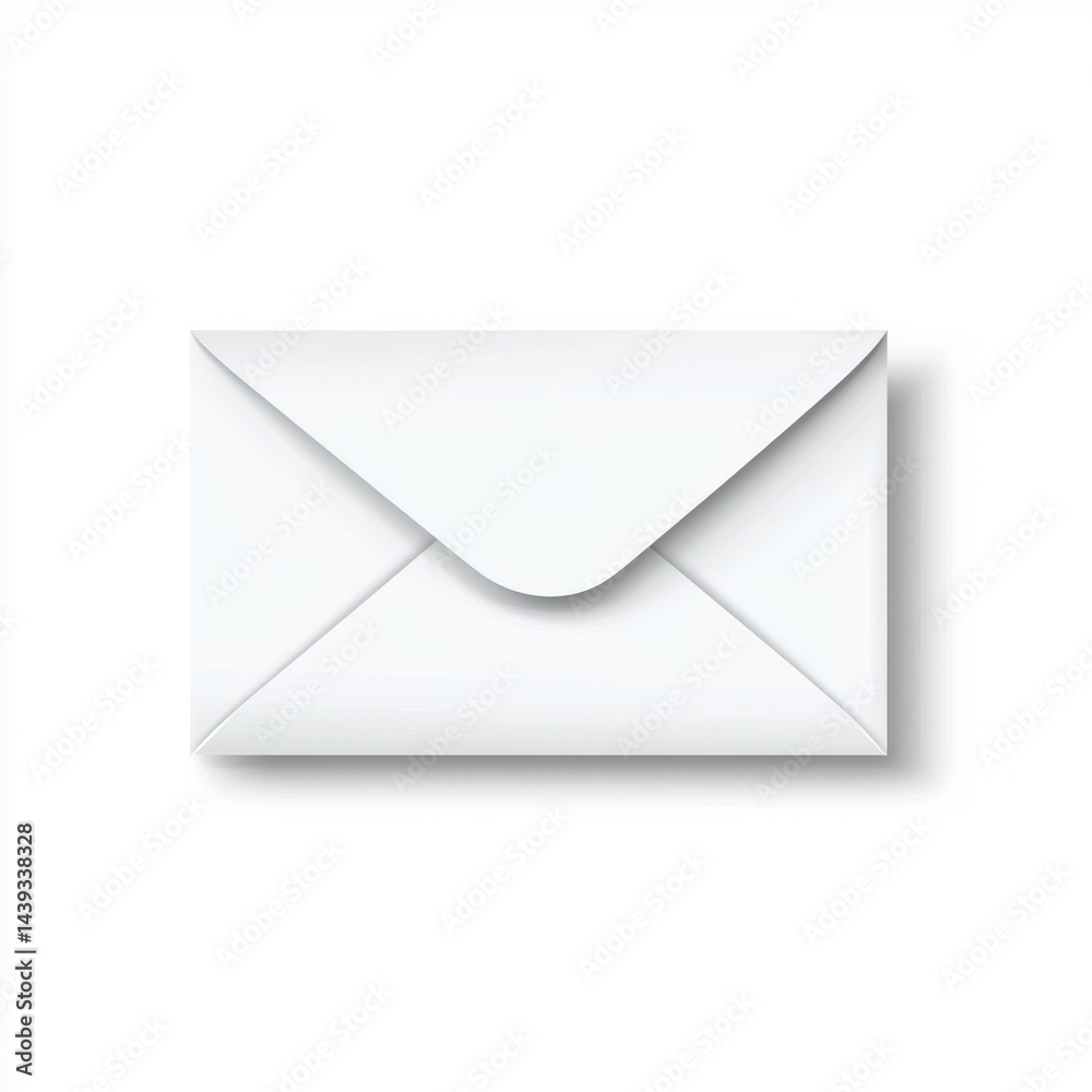 Blank White Envelope Design For Communication Stationary Correspondence And Personal Or Business Mail Blank White Envelope Design For Communication Stationary Correspondence And Personal Or Business Mail