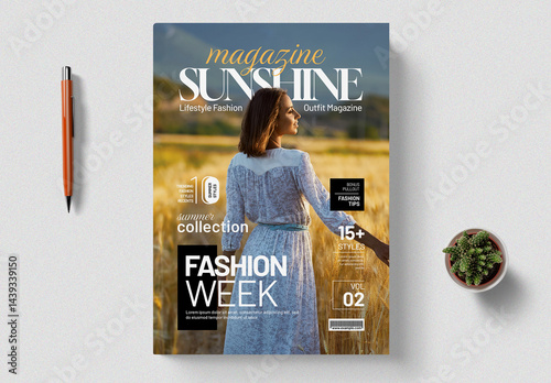 Lifestyle Magazine Cover Template