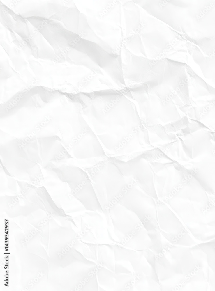 Obraz premium Crumpled White Paper Texture (1)