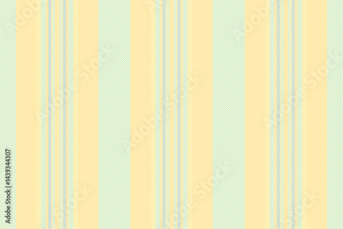 Plank background texture stripe, ornament fabric pattern seamless. Nostalgic vector vertical lines textile in yellow and light colors.