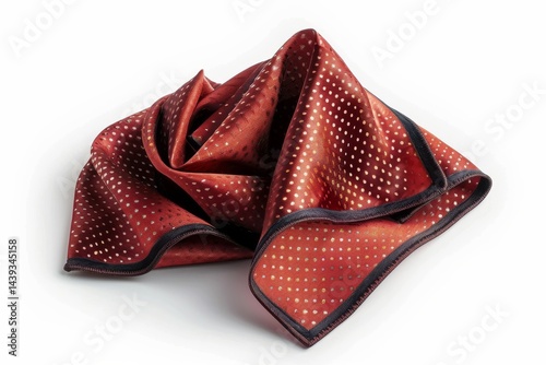 Elite Pocket Square Design Isolated On White Background.