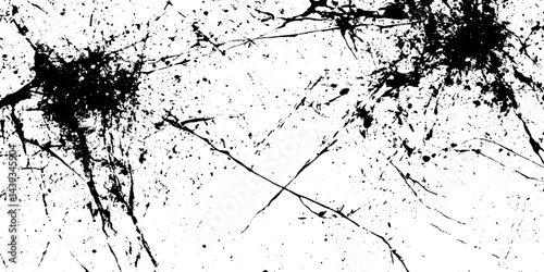 Black and white scratch texture overlay with distress effect, grunge dust, and worn damaged surface pattern.
