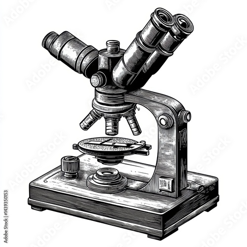 Vintage Microscope Illustration (4)