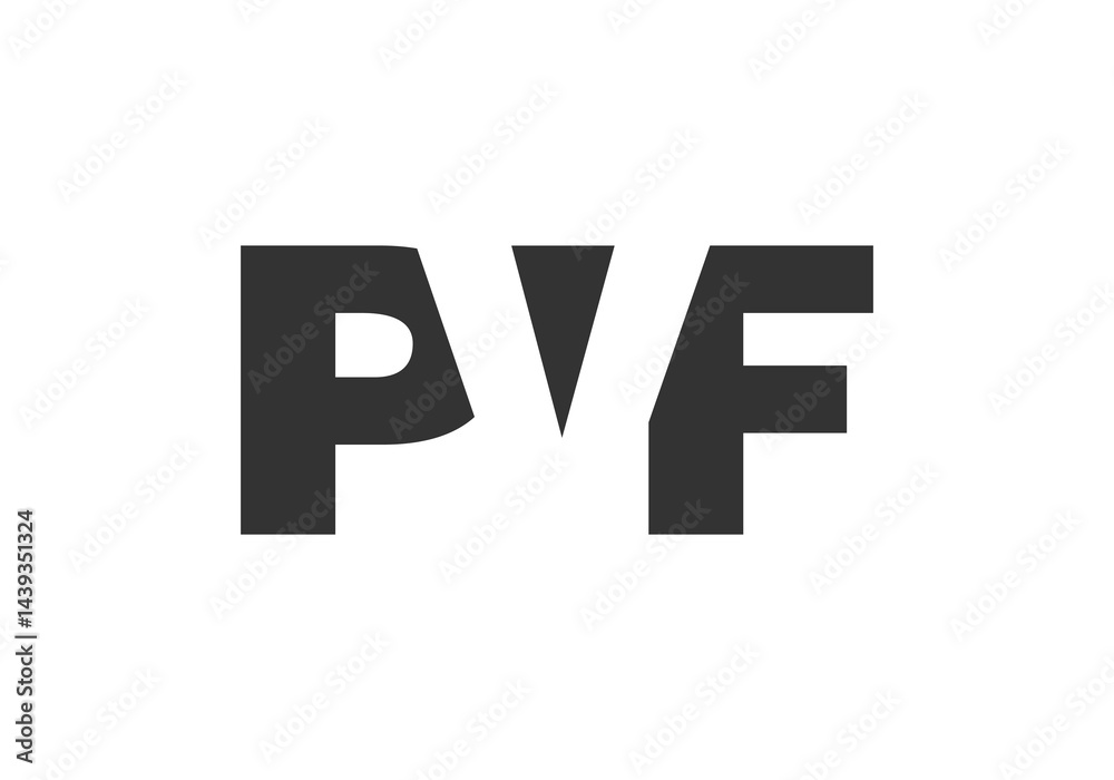 PVF logo design. Initial letter P V F bold font style for tech startups, consulting, corporate branding. Creative company name, headlines typography identity, trendy logotype. PVF logo design. Initial letter P V F bold font style for tech startups, consulting, corporate branding. Creative company name, headlines typography identity, trendy logotype.