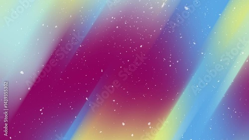 Colorful candy rainbow bright blur gradient abstract background with moving snow effect