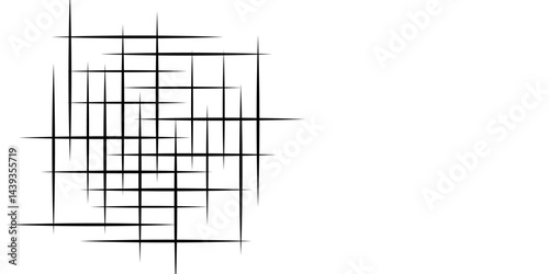Abstract Line Grid. Simple Lined Grid. Digital technology white background. Abstract lines in grey and white tone of many squares and rectangle shapes on white background. Minimalistic texture line.