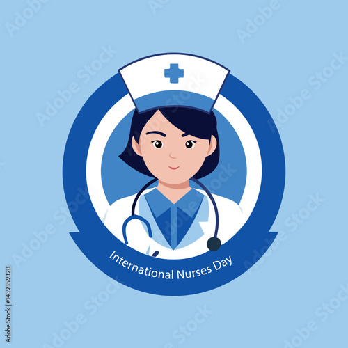 international nurses day vector illustration celebrated worldwide to respect nursing sector