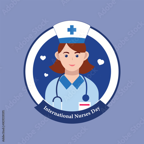 international nurses day vector illustration celebrated worldwide to respect nursing sector