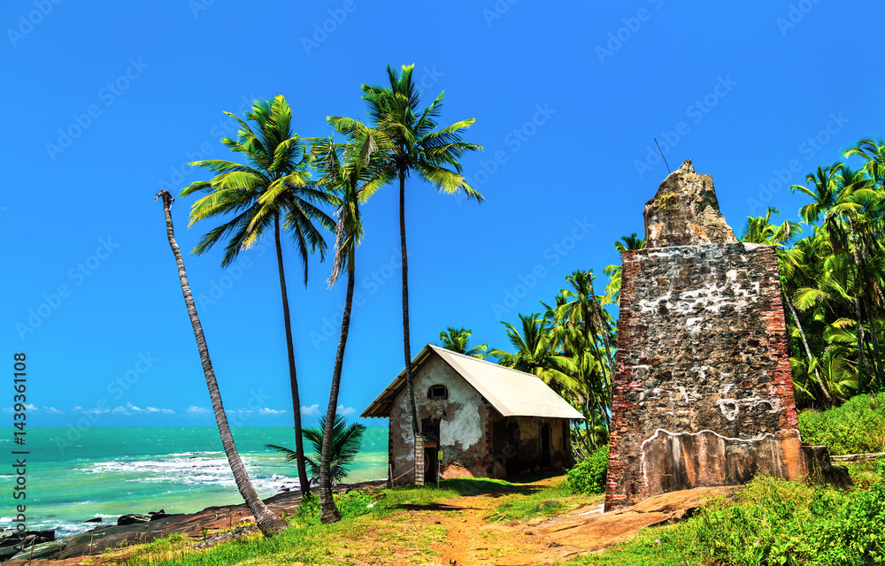 Old ruins at Royale Island, Salvation Islands in French Guiana
