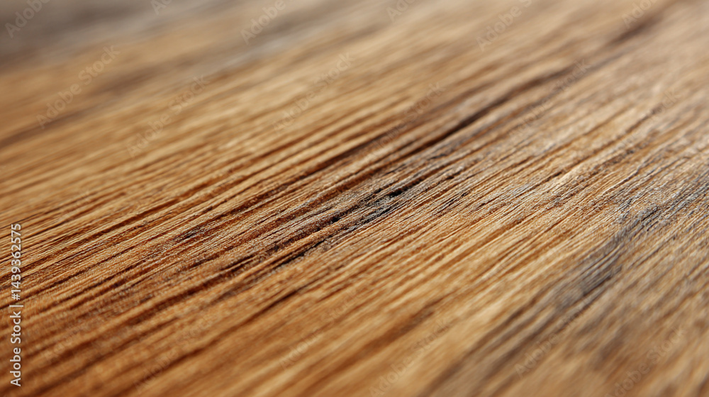 Fototapeta premium Close up of brown wood grain texture background for furniture flooring and interior design material